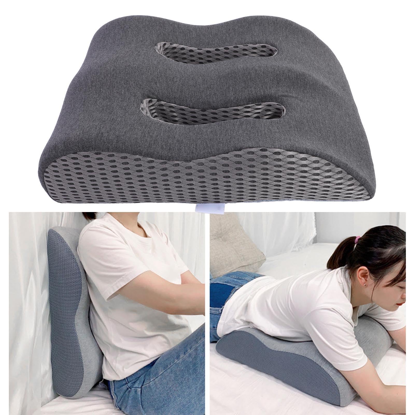 KKPLZZ Almohada para piernas de espuma viscoelástica, ergonómica, comodidad mejorada, extraíble, transpirable, cojín elevador de piernas para dormir en casa