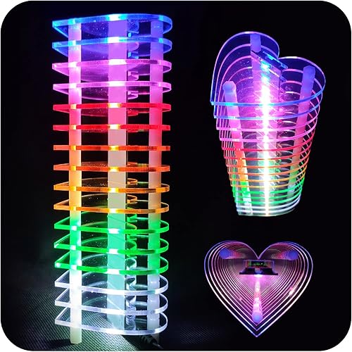 Miniatura 2 de Kits electrónicos de luz de audio LED DIY (PP16LED-HEART)