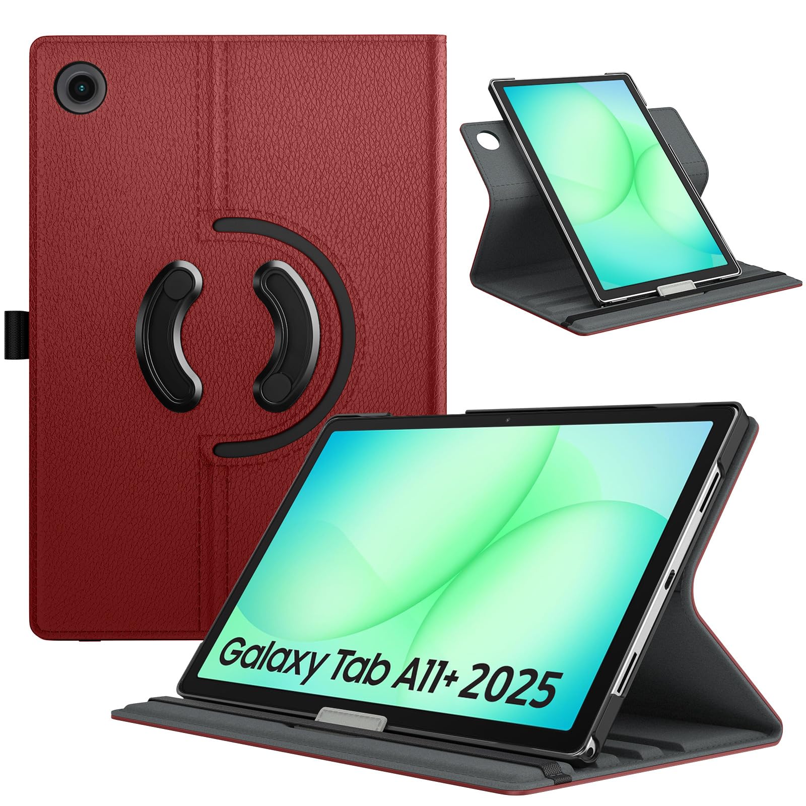 TiMOVO Drehbare Hülle für Samsung Galaxy Tab A11+/A11 Plus 11 Zoll 2025 (SM-X230/‎X236/‎‎X238), 90° Rotations-Stand, Tablet Hülle mit Auto Aufwachen/Schlafen