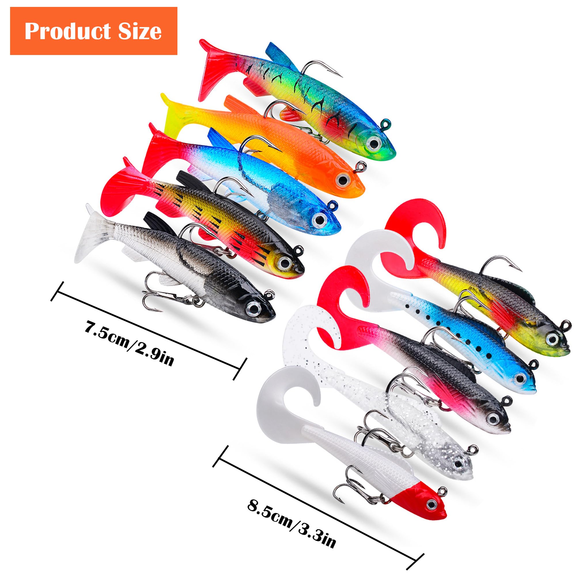 Leurre De Pêche 11 Cm, 23 G - Avec œil 3D Et écailles Réfléchissantes - Hameçons Triples - Pour Bar, Eau Douce Et Mer