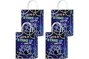 Tyndallrays 16 Pieces Blue Bowling Goodie Bags: Perfect for Bowling Party Favors