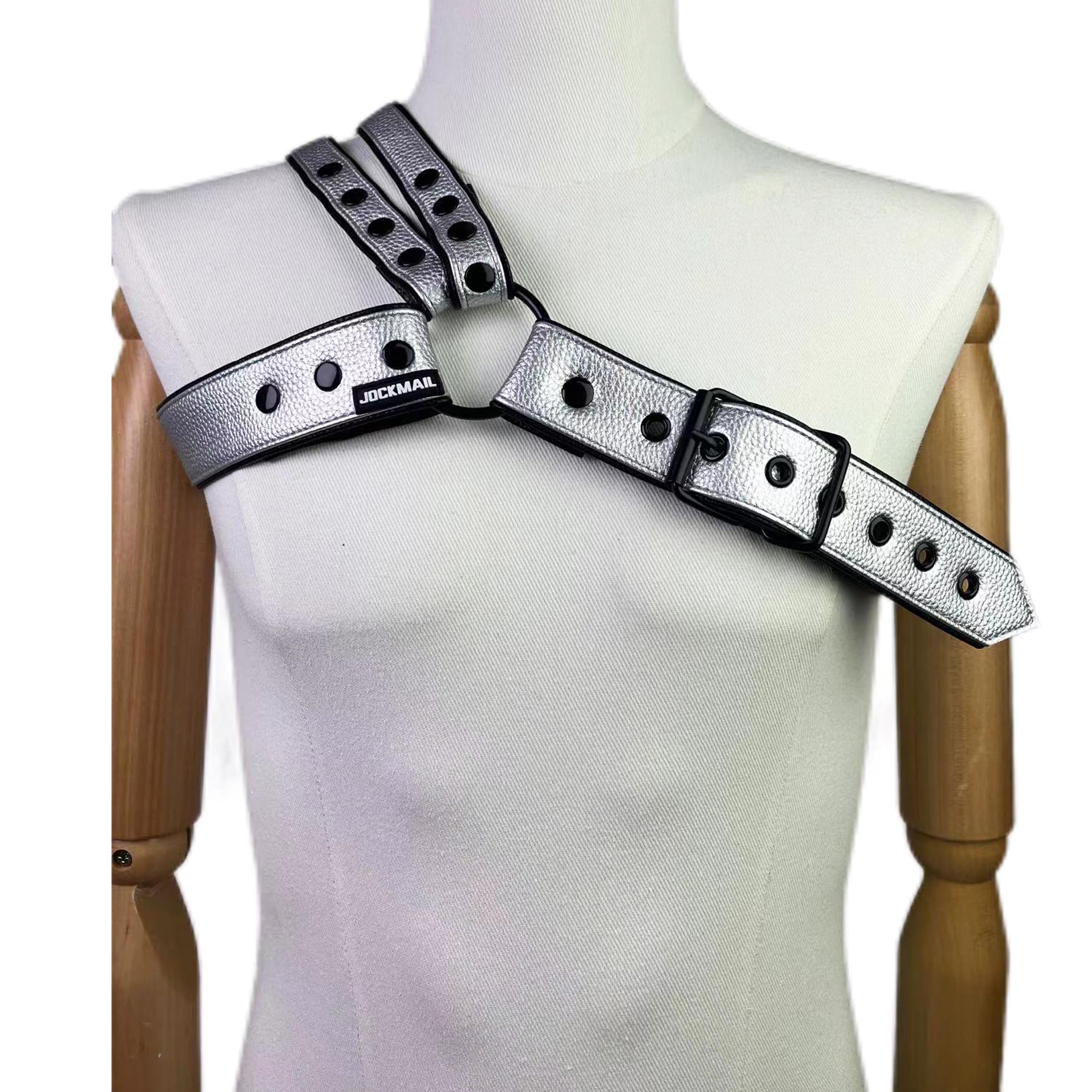 JOCKMAIL Männer Brust Geschirr Leder Harness für Männer Sexy Unterwäsche für Mann Verstellbar Body Brust Brustgurt