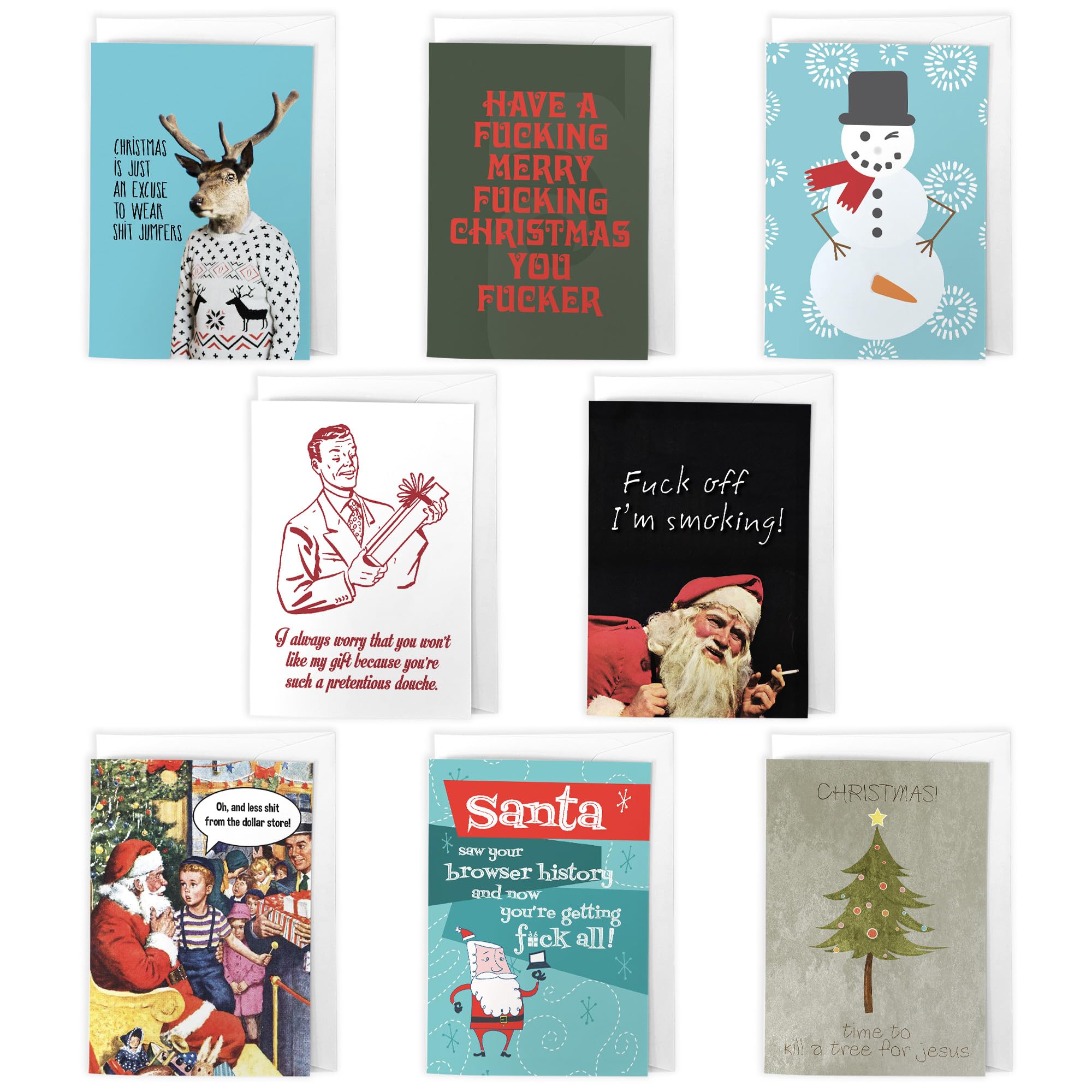 Artery8 - Rude Christmas Cards - A6 Size - Adult Humour Cheeky