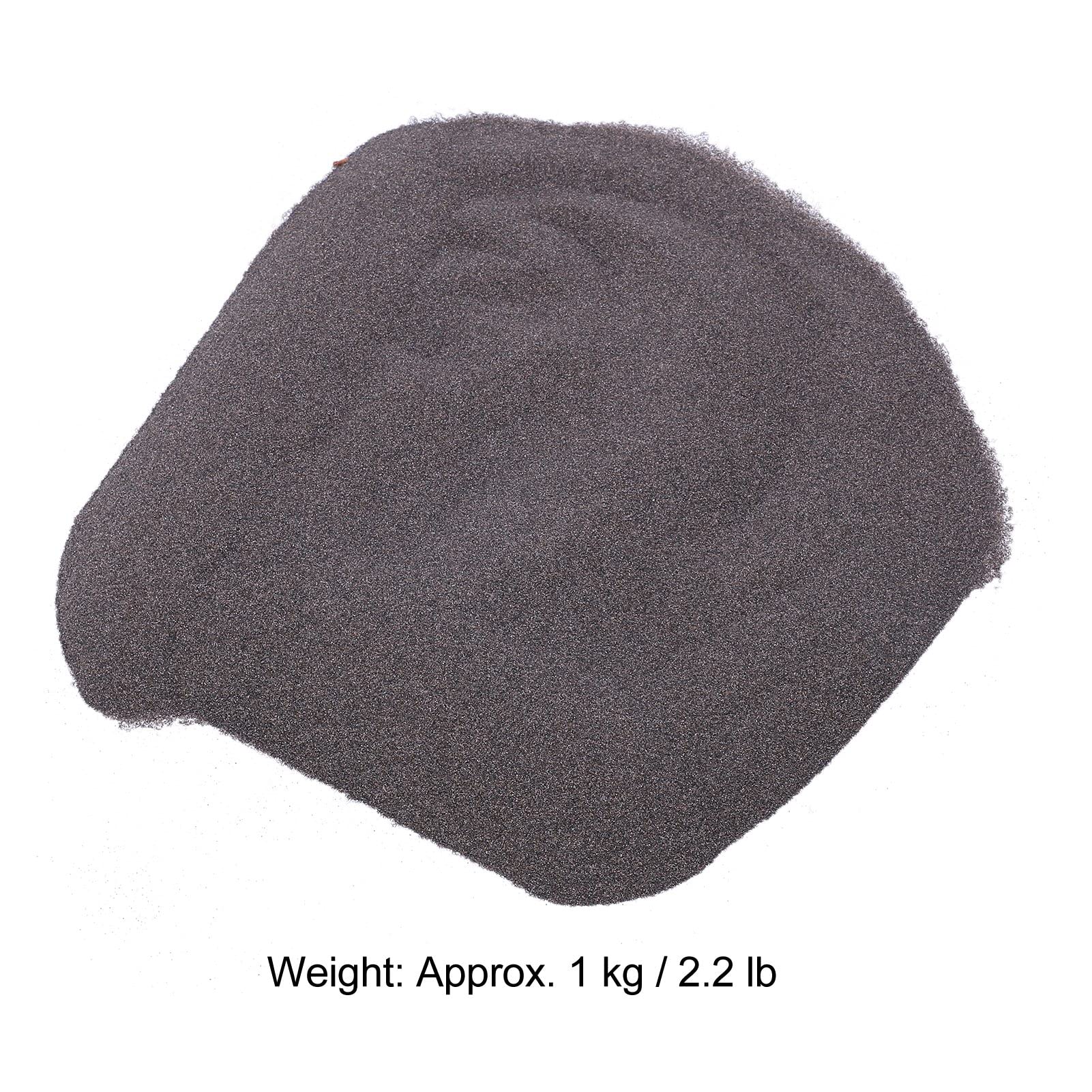 Oxyde D'aluminium Marron 1KG, Média de Sablage en Oxyde D'aluminium, Média Abrasif pour le Sablage et le Polissage (60 grains)