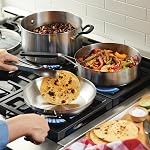 KitchenAid - Brushed Stainless Steel Cookware Set, 10-Piece Pots and Pan Set, Induction Cooktop Compatible