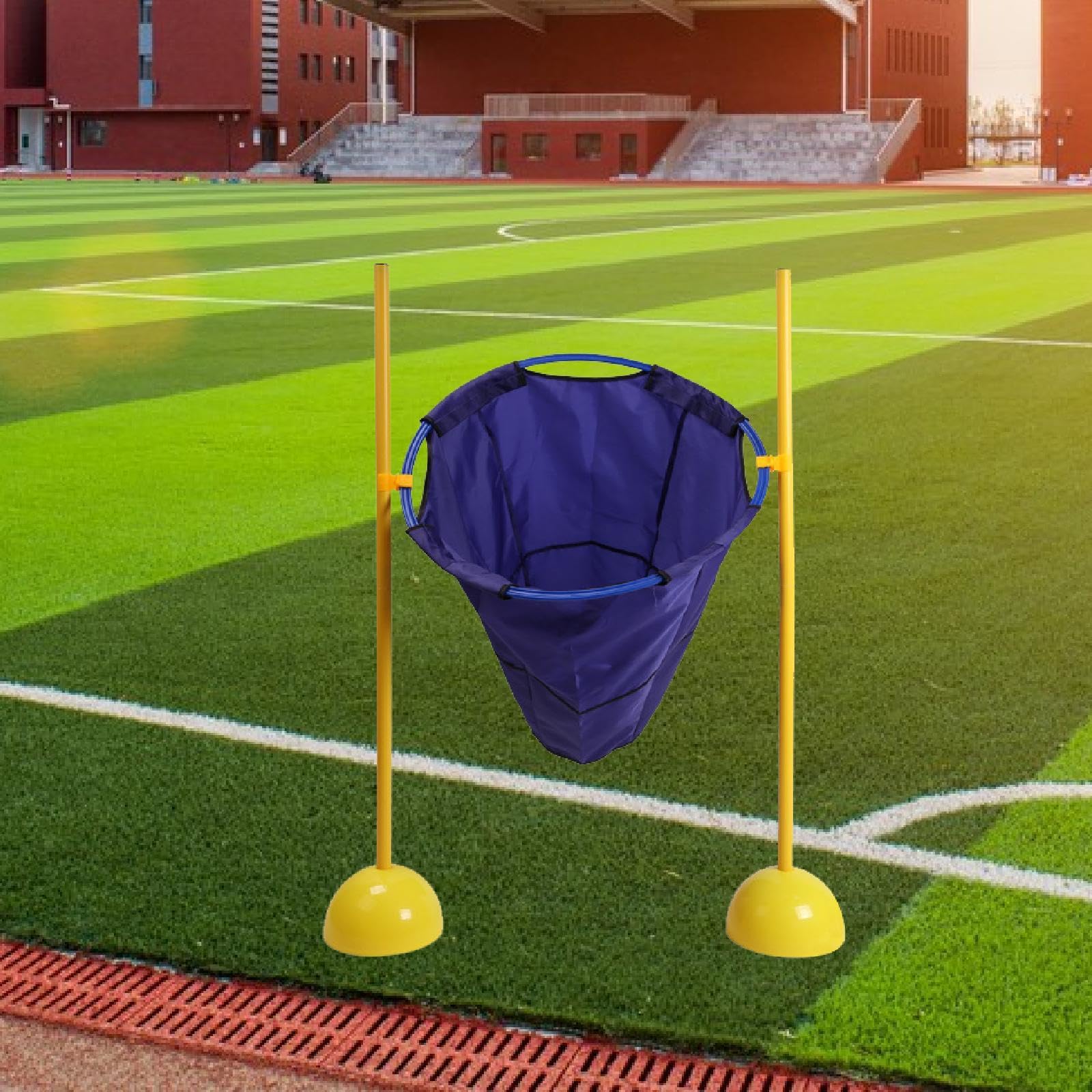 Gioco di Lancio per Interni Ed Esterni, Include 10 Sacchi di Sabbia, attività Divertente per Bambini, Blu