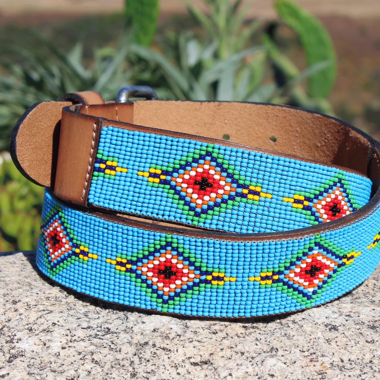 Sambboho - Handmade & Luxury Blue Vogue Women's Leather Belts for Women - Versitle & Durable Belts for any Occasion