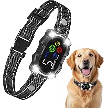 Dog Bark Collar for Small Medium Large Dogs,No Bark Collar, Smart Barking Collar, Automatic Anti Bark Device with Beep,Vibration & Static,Rechargeable IP67 Waterproof,5 Sensitivity Levels