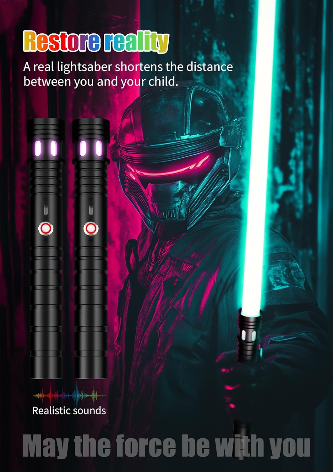 Lightsaber, Light Sabers with RGB 20 Colors, USB Rechargeable Lightsabers with FX Sound and Motion Sensors, Light Saber Sword Toy for Kids, Galaxy War Fighters Cosplay, Halloween Xmas Gift, 2Packs