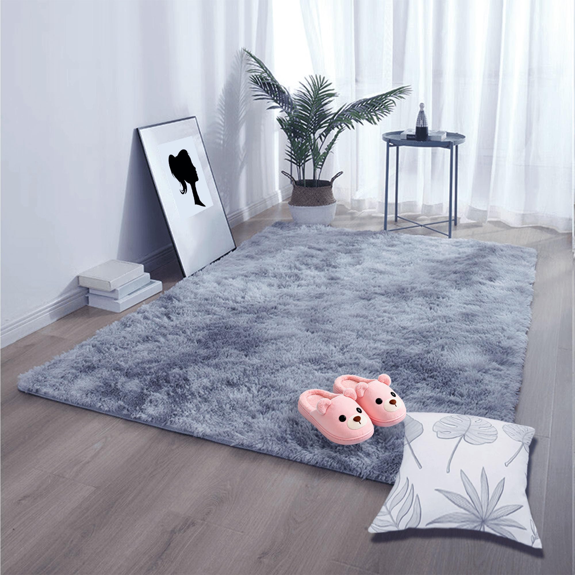 Moquette chambre sans perte de poils tapis rectangulaire épais 180x490