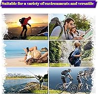 Vista 6 de Mochila impermeable con tira reflectante para montañismo, viajes, ciclismo, camping y al aire libre