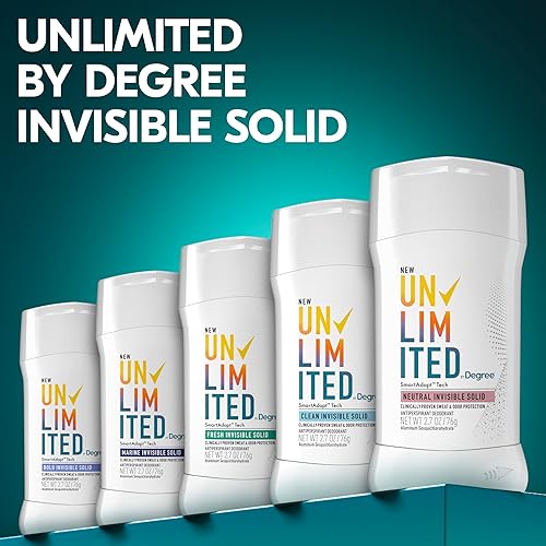 Miniatura 7 de Degree Desodorante, para hombre, paquete ilimitado en barra, protección de 96 horas, aroma neutro (almendra y lirio de los valles), 2.7 oz Ea