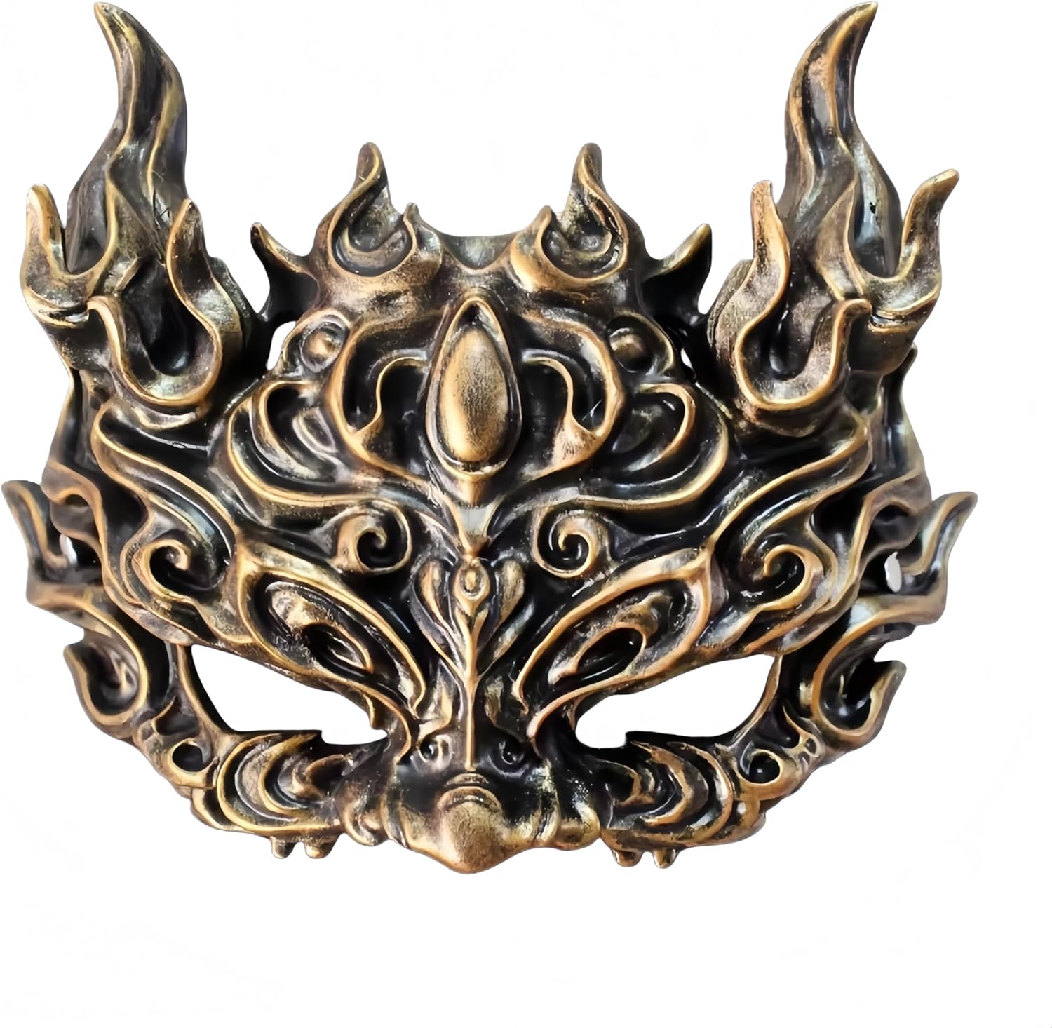 Resin Cosplay Mask Christmas, Halloween,and Easter Party Props,Adult Series,Mythical Qilin Mask,Retro Style