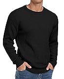 Men's Crewneck Pullover Sweater Lightweight Casual Knitted Sweaters