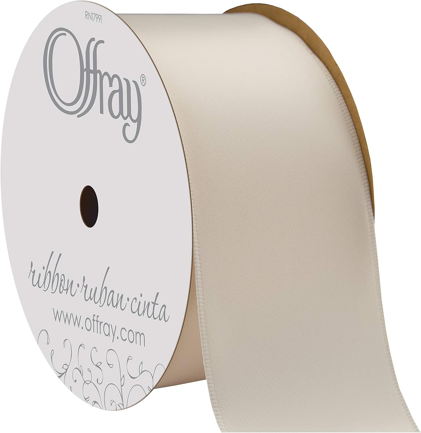 Berwick Offray 1.5" Single Face Satin Ribbon, Fuchsia Pink, 25 Yds