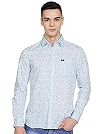 The Indian Garage Co Men’s Cotton Slim Fit Multi Striped Full Sleeves Cutaway Collar Casual Shirt