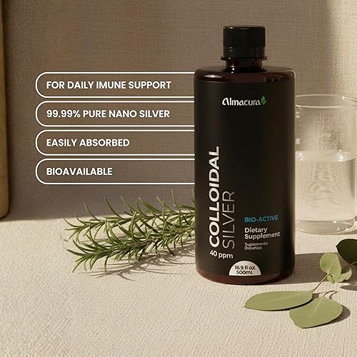 Miniatura 7 de Silver Bio-Active Silver Hydrosol líquido para apoyo inmunológico - 40 ppm - 16.9 onzas líquidas (16.9 fl oz), ultra puro, potente eficaz,