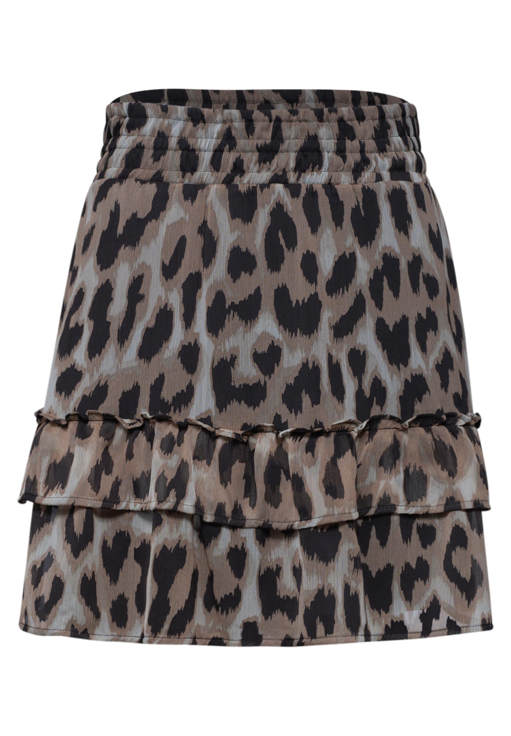 Knielanger Rock aus Chiffon mit Print