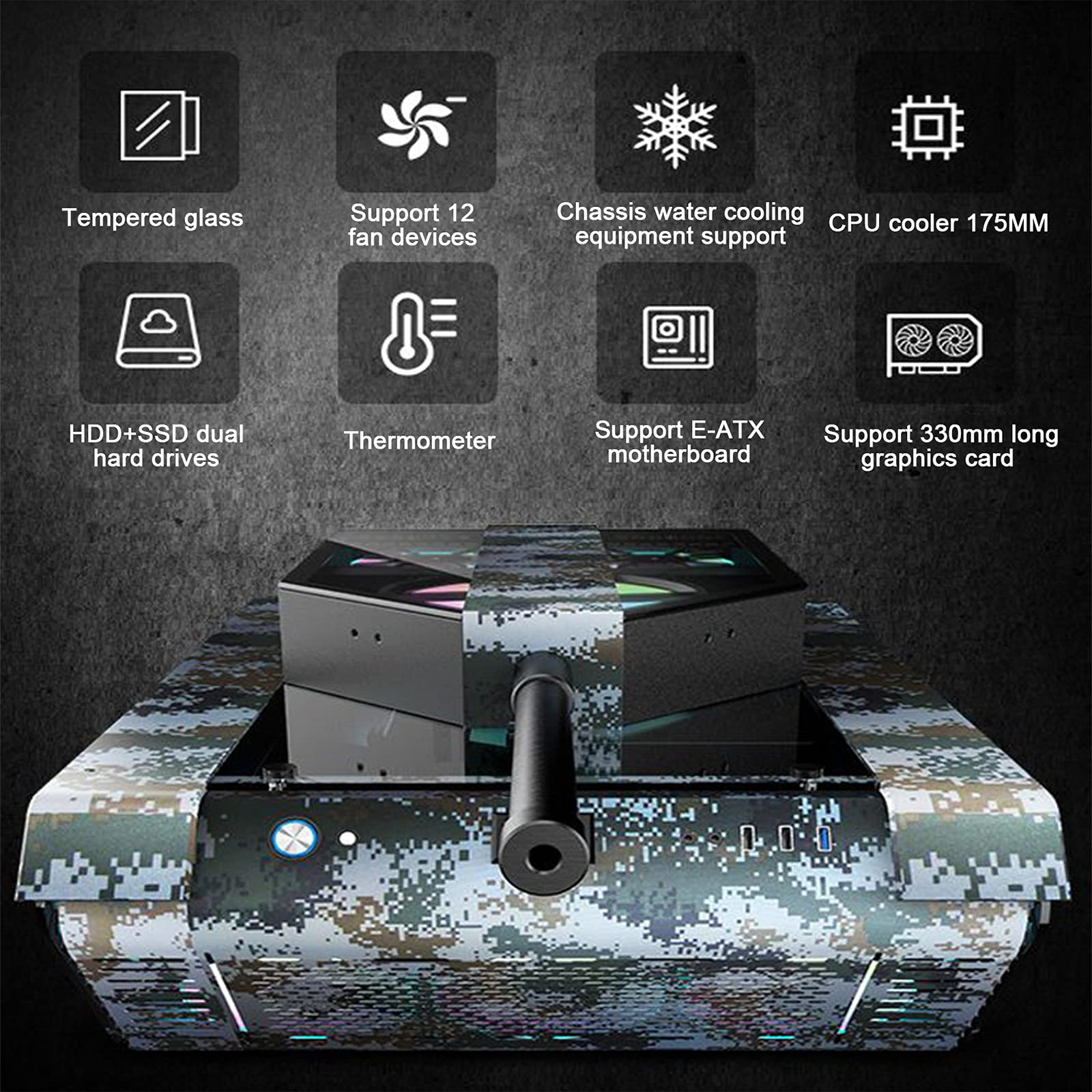 Amazon.co.jp: LIQIANG コンピューターケース ATXゲームケース