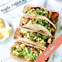 Vista 4 de Angelic Bakehouse Envolturastortillas reducidas en sodio, tortillas integrales germinadas, veganas, kosher y sin OMG, 9 onzas (paquete de 12)