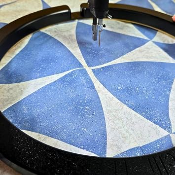 Martelli - 11 Non-Slip Quilting Hoop for Free Motion Quilting - Sewing & Quilt Room Supplies, notions, Accessories - Great for Quilt retreats and Travel - Lightweight Embroidery Quilt Hoop