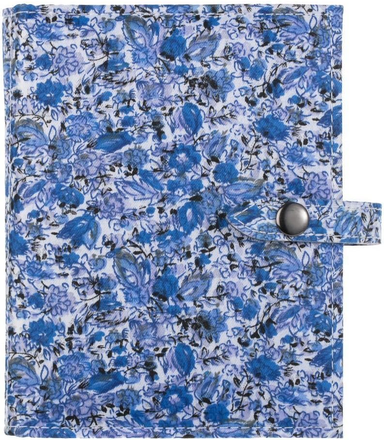 Little Book of Earrings The Book Earring Storage Box Holds 48 works of Earrings Flowers Lboeflower Blue Floral - Image 3