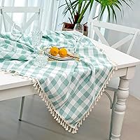 Vista 55 de Table Cloth Rectangle Table-Rustic Gingham Tablecloth Buffalo Plaid Table Cloth for Thanksgiving Christmas Kitchen Dining Room
