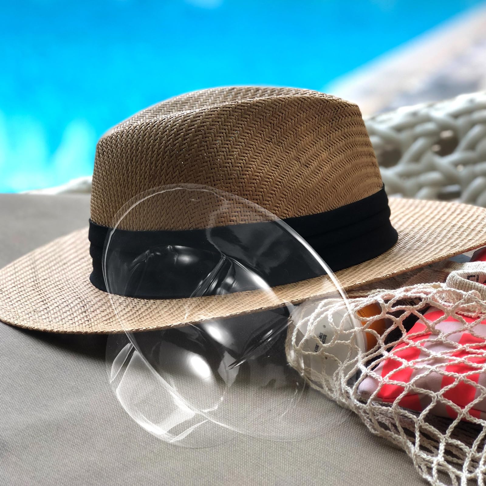 Uonlytech Soporte Almacenamiento Interior Pescador Sombreros de Plástico de de Pesca para Pvc, 10 Piezas para Exhibición y Conveniente de Gorros