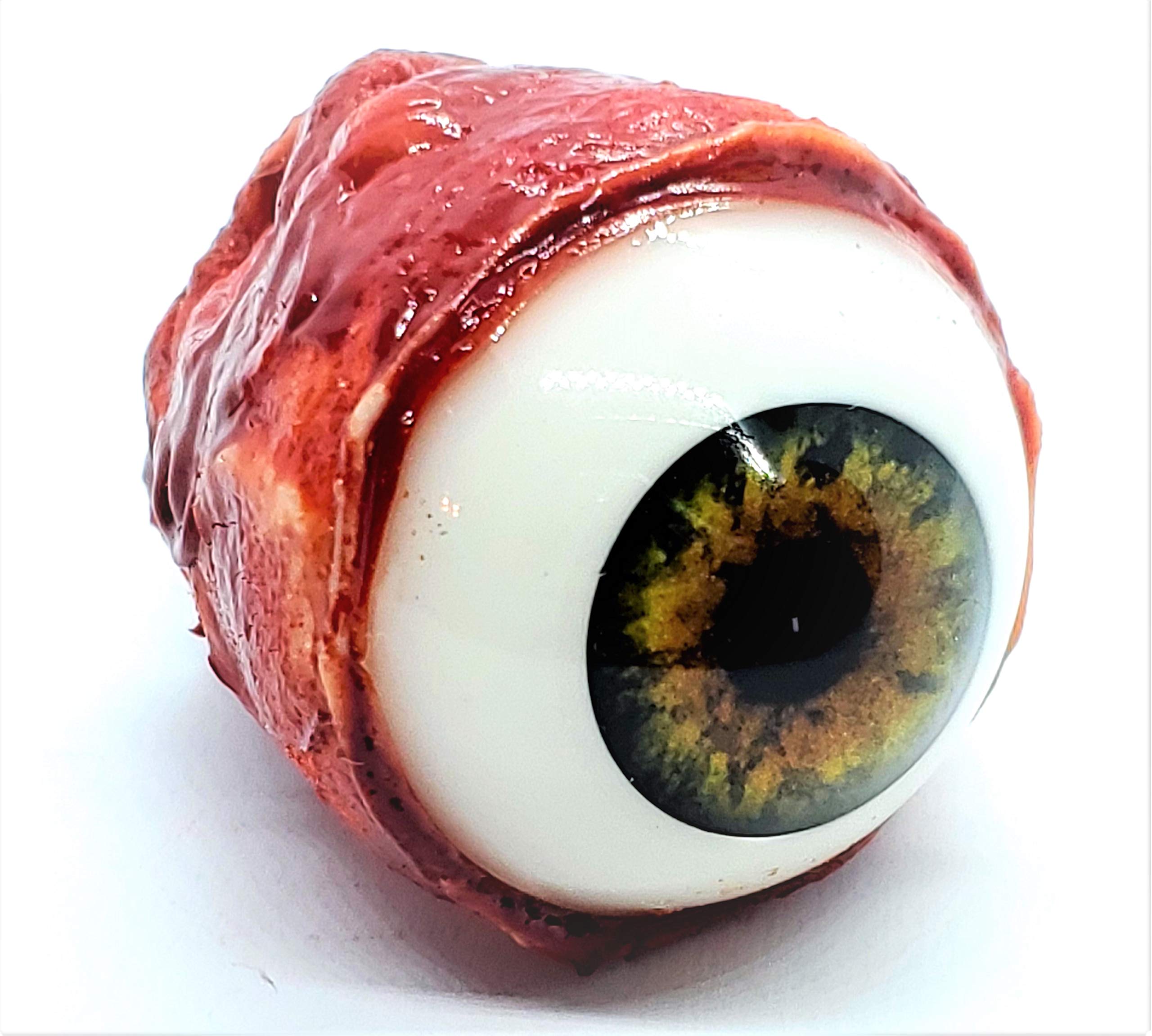 Realistic Life Size Acrylic Eye Popper for Halloween Props, Masks, Skulls, Crafts, Brown/Green
