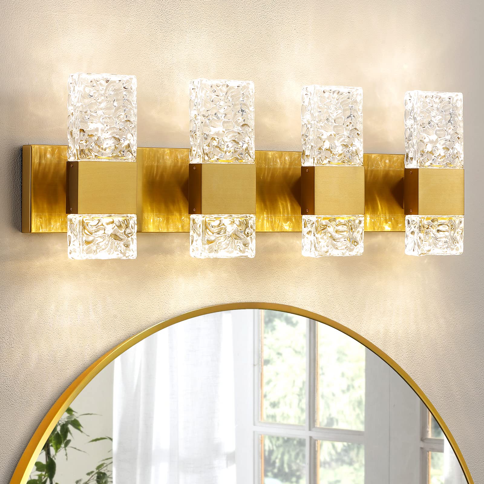 Epinl Gold Bathroom Vanity Light
