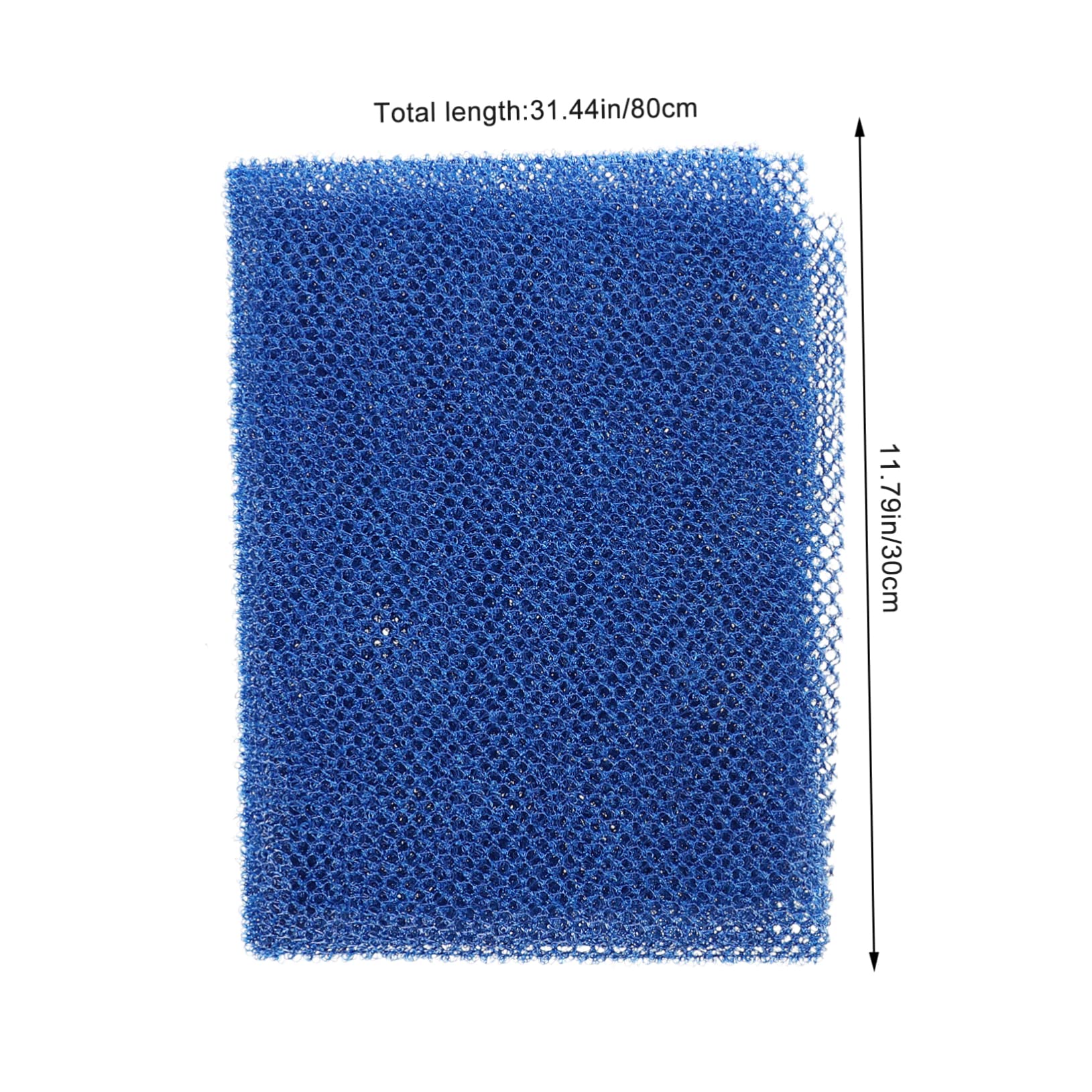 BESTYASH 2pcs African Exfoliating Shower Net Long Washcloth Body Scrubber for Deep Skin Cleaning Durable Bath Sponge for Back Neck and Feet Massage Promotes Relaxation and Circulation