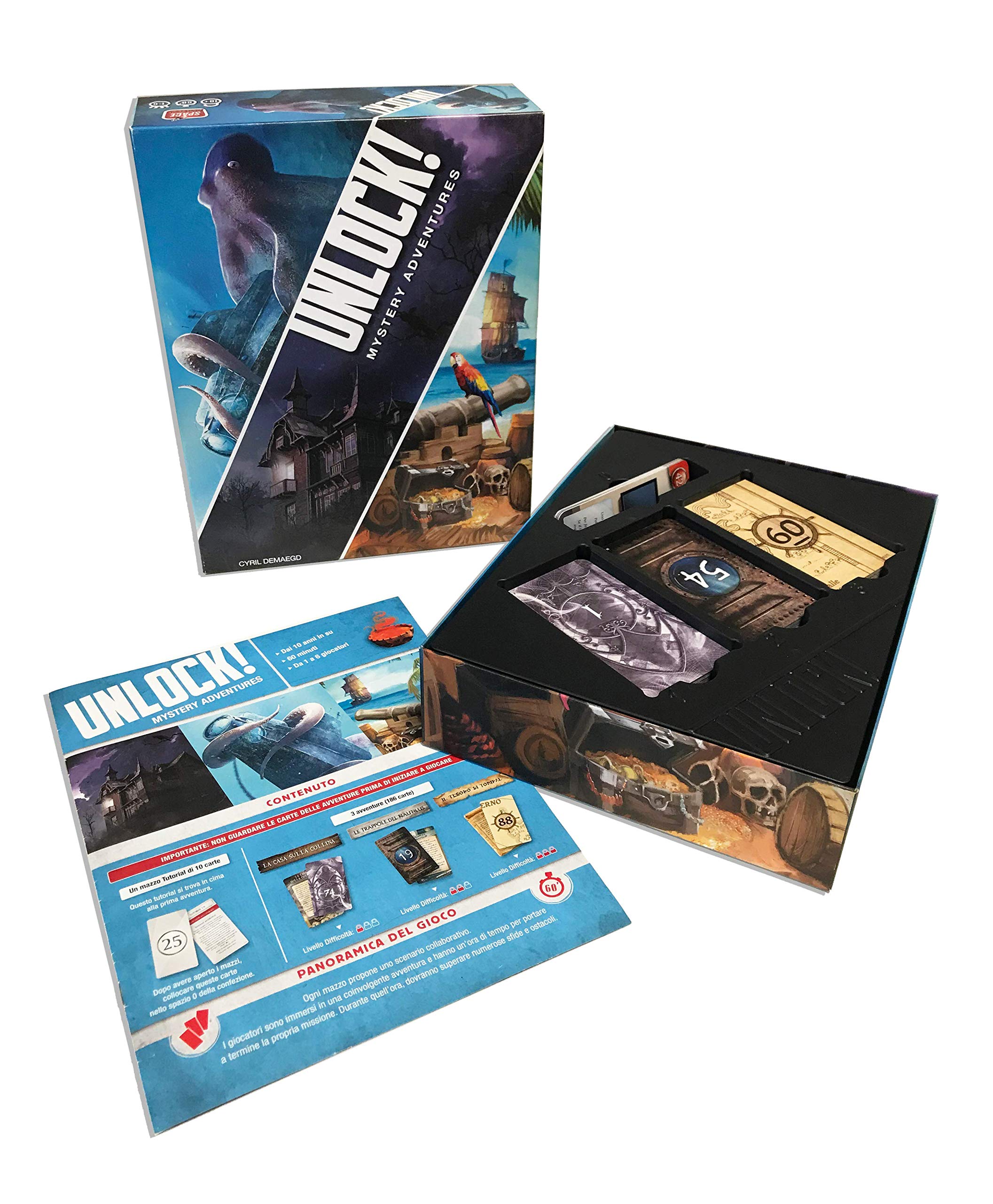 Asmodee - Unlock! Short Adventures I Segreti della Piovra - Gioco da