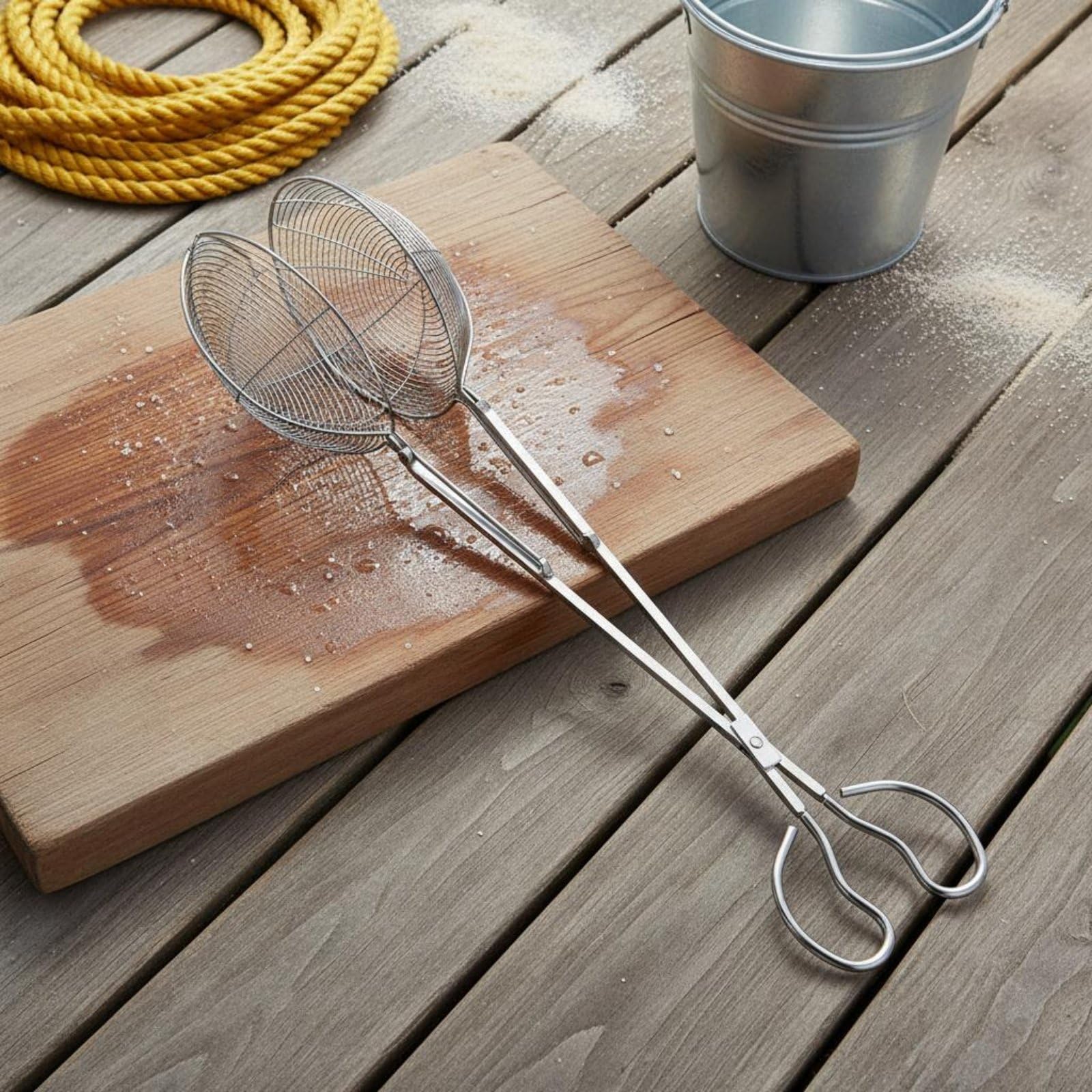 LOVIVER Pince de Pêche Extensible en Acier Inoxydable Pince de Capture Longue Pince à Poisson Pince Multifonction Acier Inox Épais Résistant Contrôle sur, 65 Cm