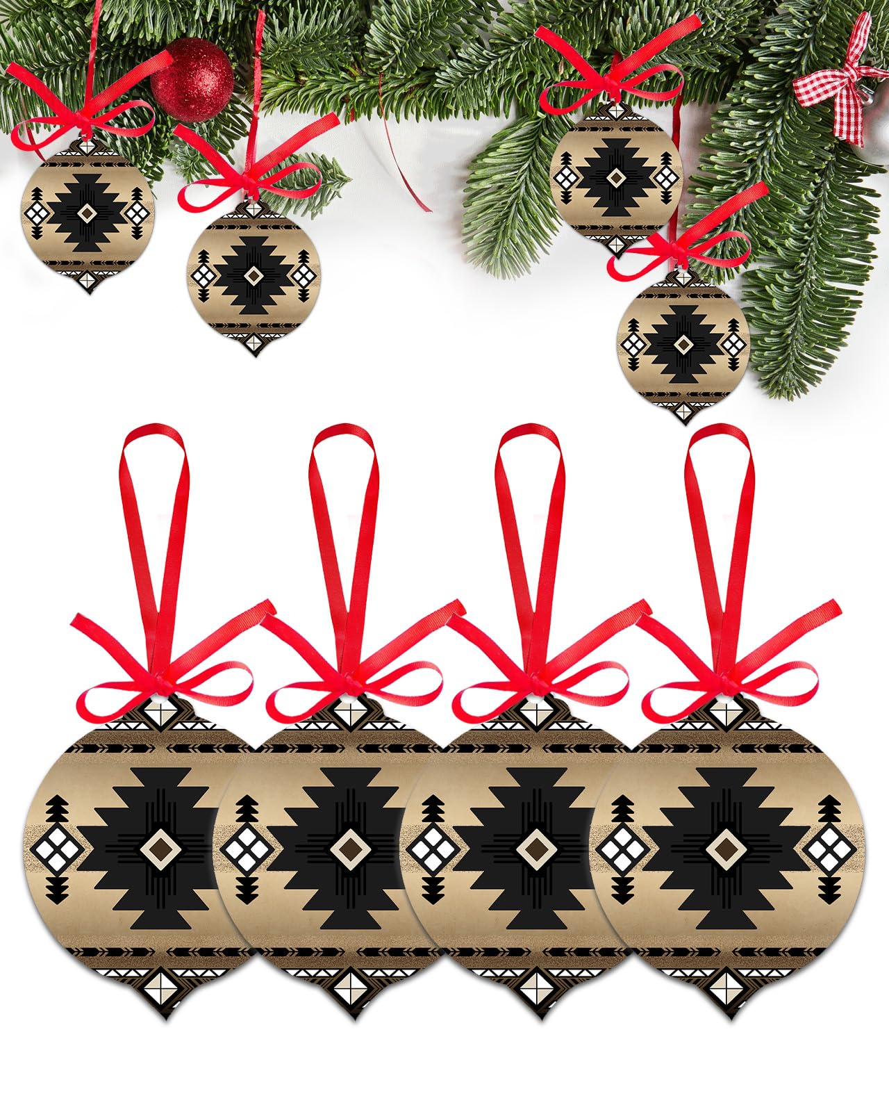Amazon.com: Christmas Ornaments 2023, Beige Western Double