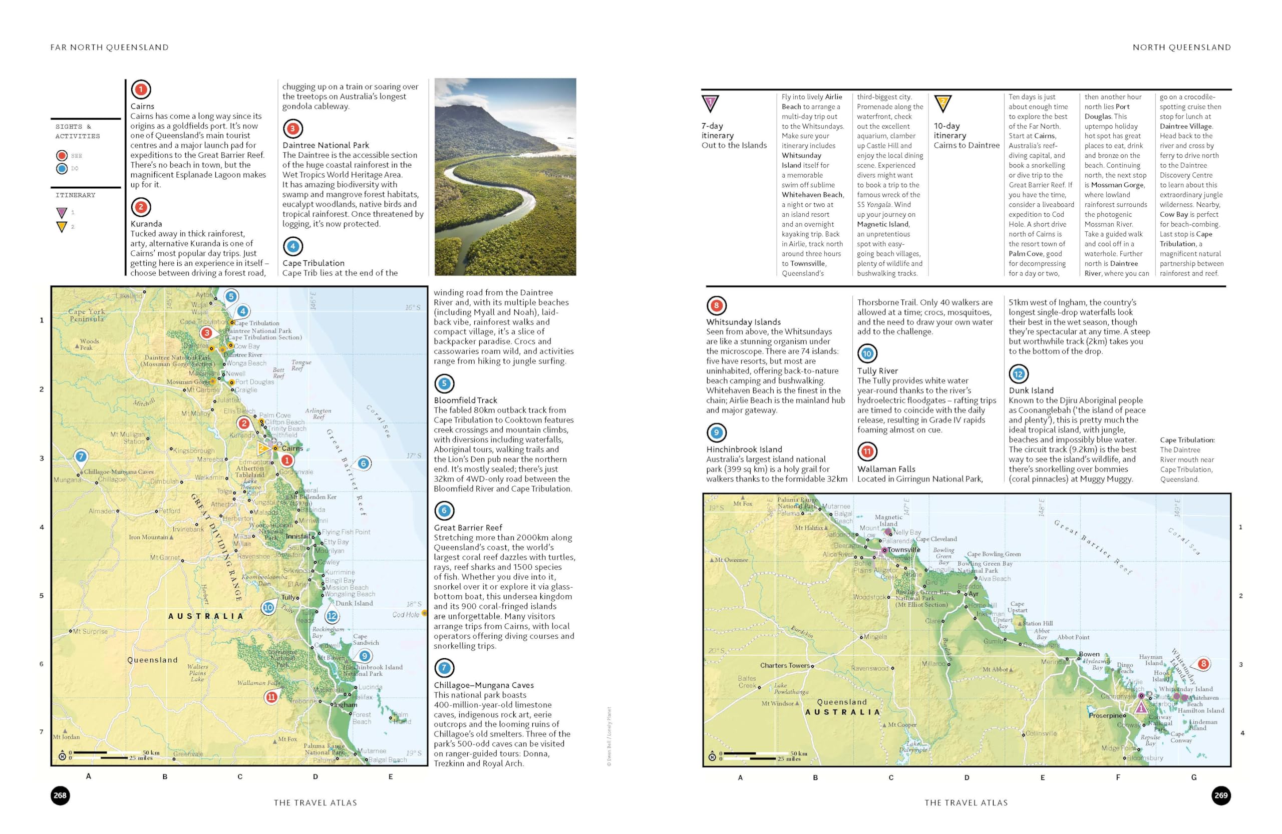 The Travel Atlas 1ed -anglais-: 205 Comprehensive Maps for Every Country on Earth | Itineraries from 2 Days to 2 Weeks | Trip Planning Tools & Recommended Activities