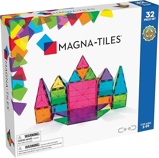 MAGNA-TILES Classic 32-Piece Magnetic Construction Set, The ORIGINAL Magnetic Building Brand