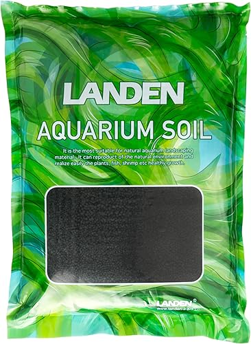 LANDEN Aqua Sustrato de suelo 5L (10 libras) para acuario plantado natural, estrato de plantas o camarones, grava de arcilla y sustrato poroso
