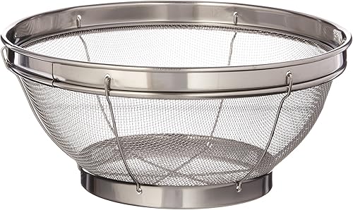 Norpro Colador de malla de acero inoxidable de 7-12 pulgadas, 3.5 x 7.5 x 7.5 pulgadas, plateado