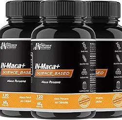 3x Maca Peruana 2000mg (IN-Maca+ 360 Cápsulas) - Para Homens e Mulheres - Imperium Nutrition