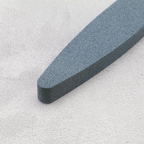 Miniatura 6 de Micro Traders 3 piezas de piedra de afilar en forma de barco, grano 120, grano 150, herramientas manuales de grano 240 para cortacésped, cuchillas