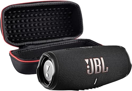 JBL Altavoz Bluetooth inalámbrico Charge 5 (negro) Audio resistente al agua IP67 para exteriores con graves profundos y tiempo de reproducción de