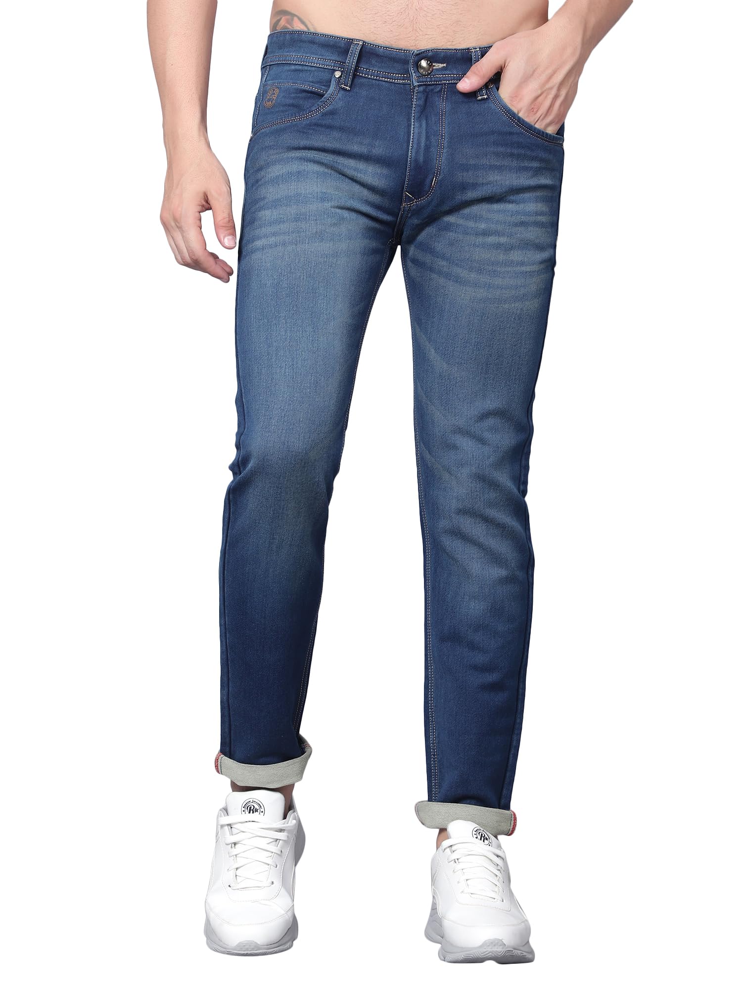 Arado Green Classic Fit Jeans for Men