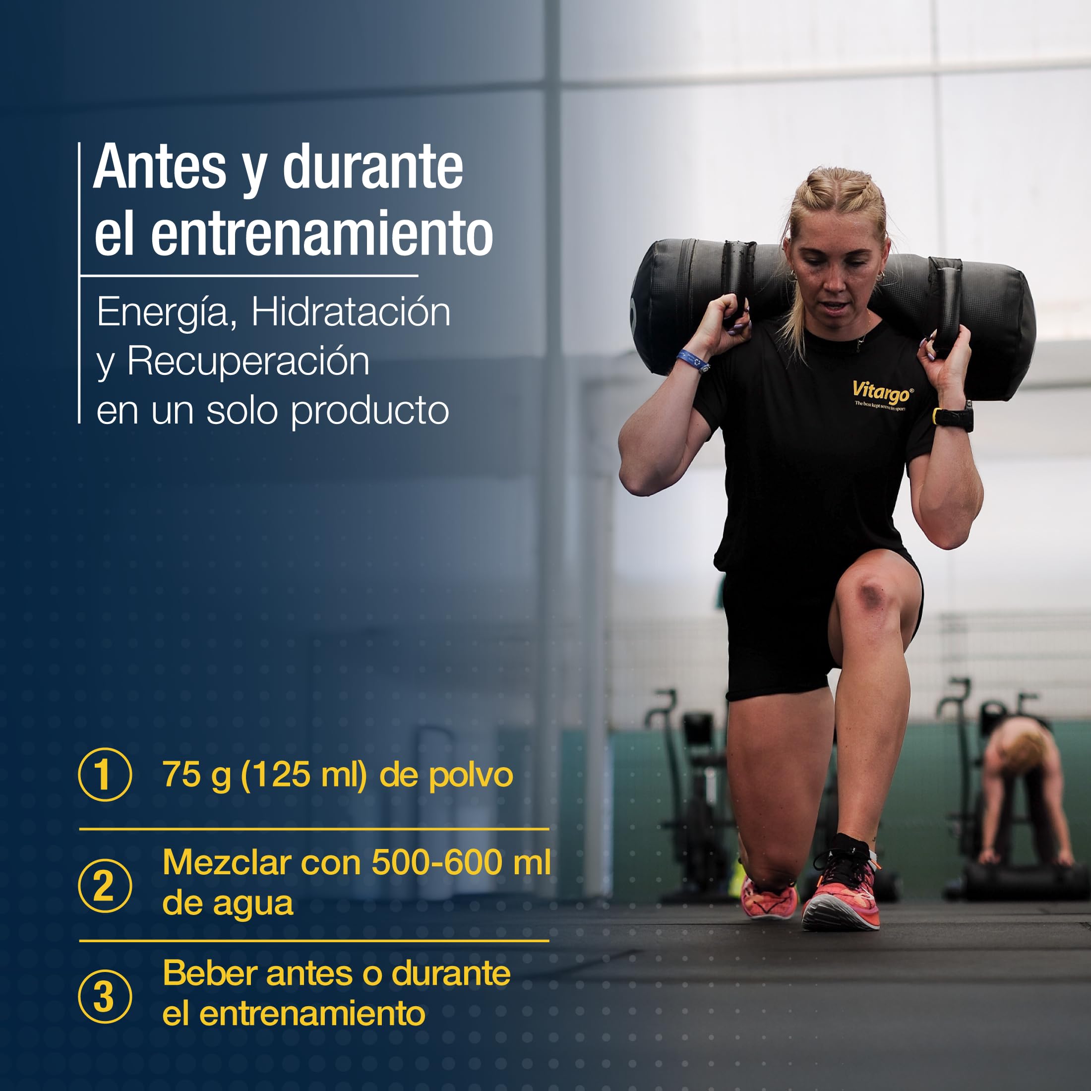 Vitargo carbohidratos con electrolitos en polvo, bebida isotonica en polvo para pre-entreno e intra-entreno, sin problemas digestivos, sabor a uva, alternativa a maltodextrina en polvo, 1,5 kg