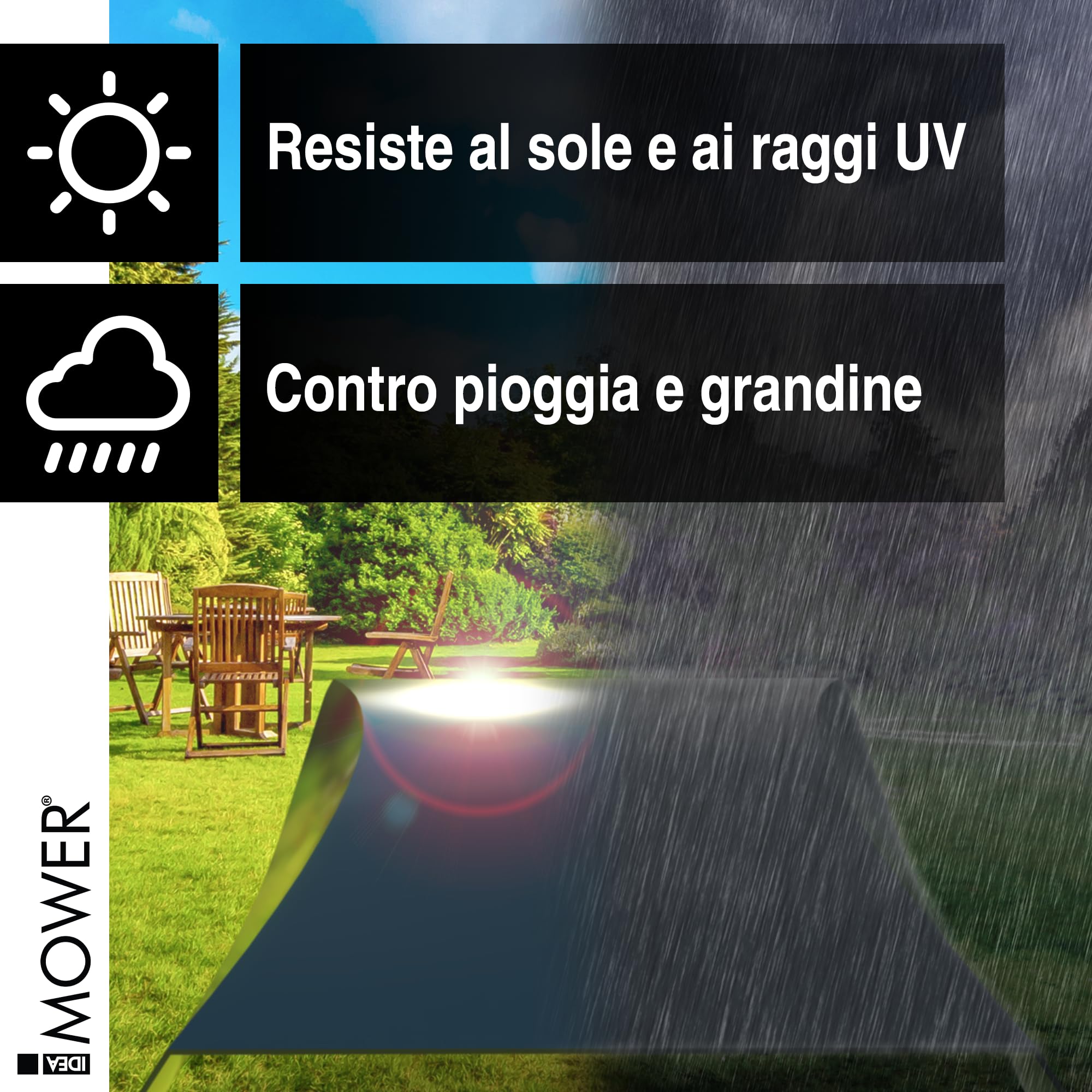 IdeaMower Garage per Robot Tagliaerba - Compatibile con Husqvarna Automower - Alluminio Composito - Casetta per Robot, Tetto Robot Tagliaerba, Box Robot Giardino
