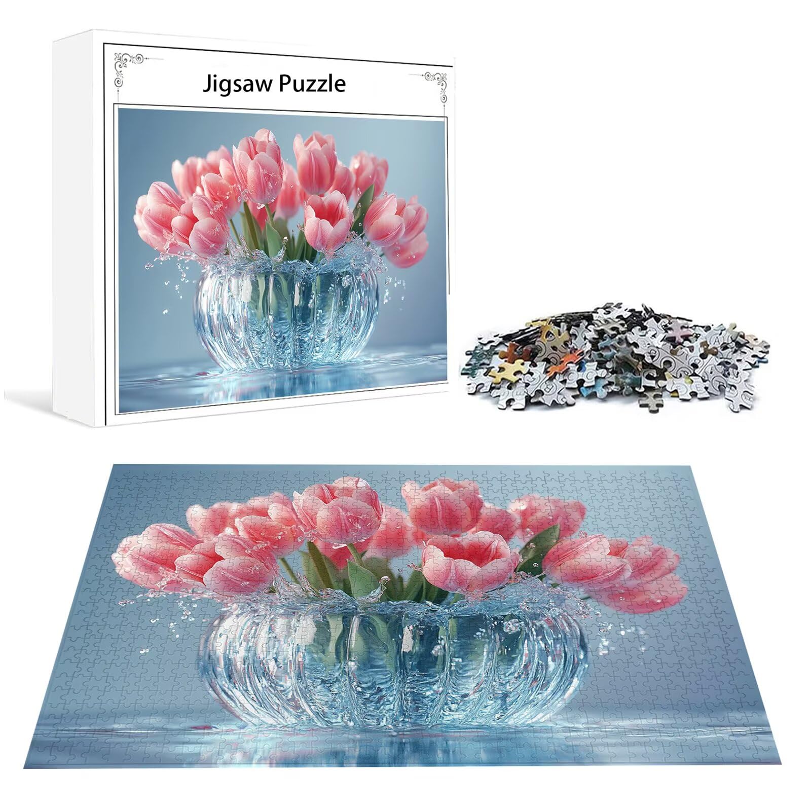 Puzzle kwiatowe, 3000 elementów, dla dorosłych, klasyczne puzzle, waza Jigsaw, wyrafinowane, trudne, edukacyjne zabawki dla dzieci, drewniane puzzle, duże puzzle, odpowiednie dla wszystkich grup