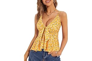 Women's Floral Ruffle Top - One Summer Pick All Day Long