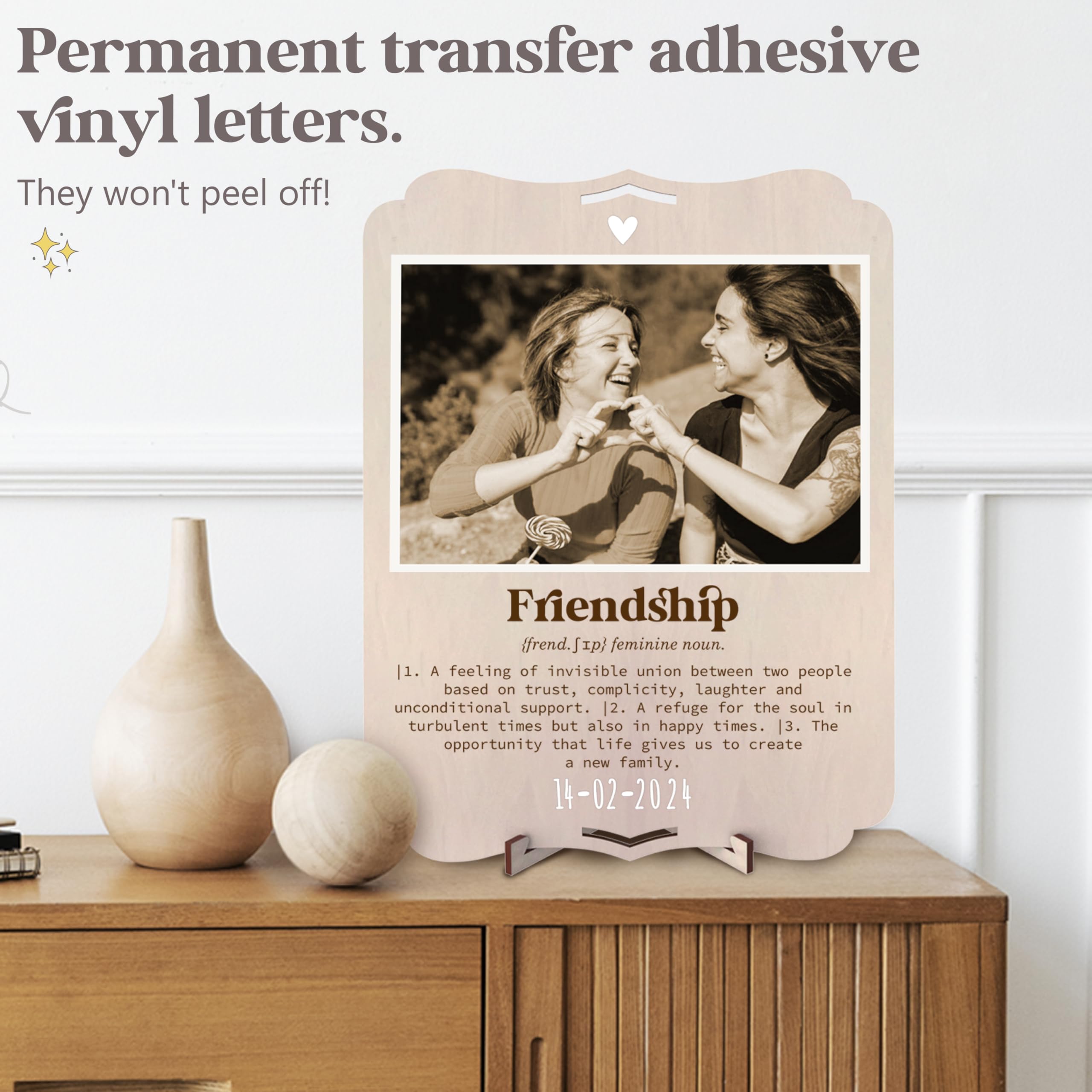 nagu® Amour. Cadre photo personnalisé avec photo pour cadeau d’anniversaire de couple ou de mariage, petit ami ou petite amie. Grande carte cadeau en