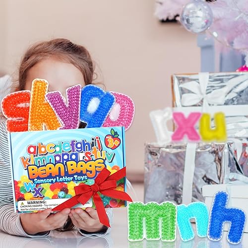 Miniatura 6 de Juguetes sensoriales letras del alfabeto, herramientas de material de aprendizaje ABC para imprescindibles, juguetes sensoriales antiestrés para
