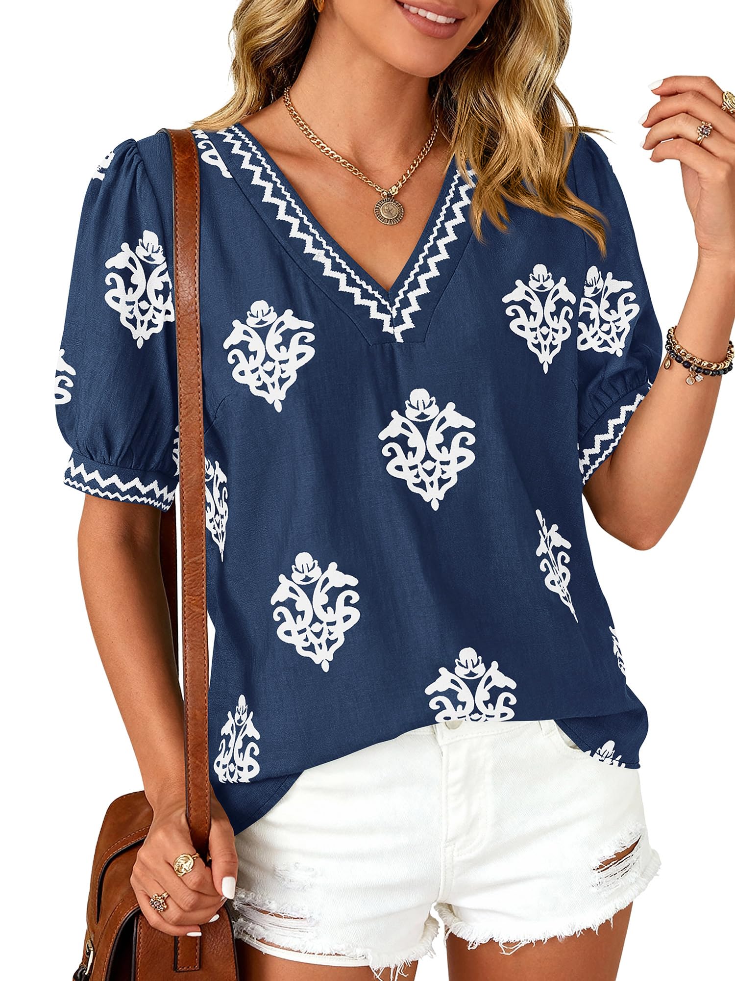 BTFBM Casual Short Sleeve Summer T Shirts Going Out Tops for Women Trendy