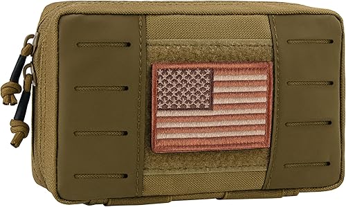 Miniatura 7 de bvya Bolsa táctica EDC para uso general, bolsa de administración Molle, organizador de herramientas horizontal, bolsa multiusos, funda de mapa